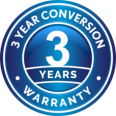 3 year conversion warranty